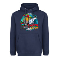 Navy beach please Heavyweight Hoodie - CowhideDigitalArt