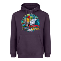 Plum beach please Heavyweight Hoodie - CowhideDigitalArt