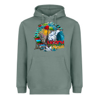 Sage beach please Heavyweight Hoodie - CowhideDigitalArt