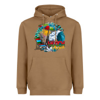 Toasted Coconut beach please Heavyweight Hoodie - CowhideDigitalArt