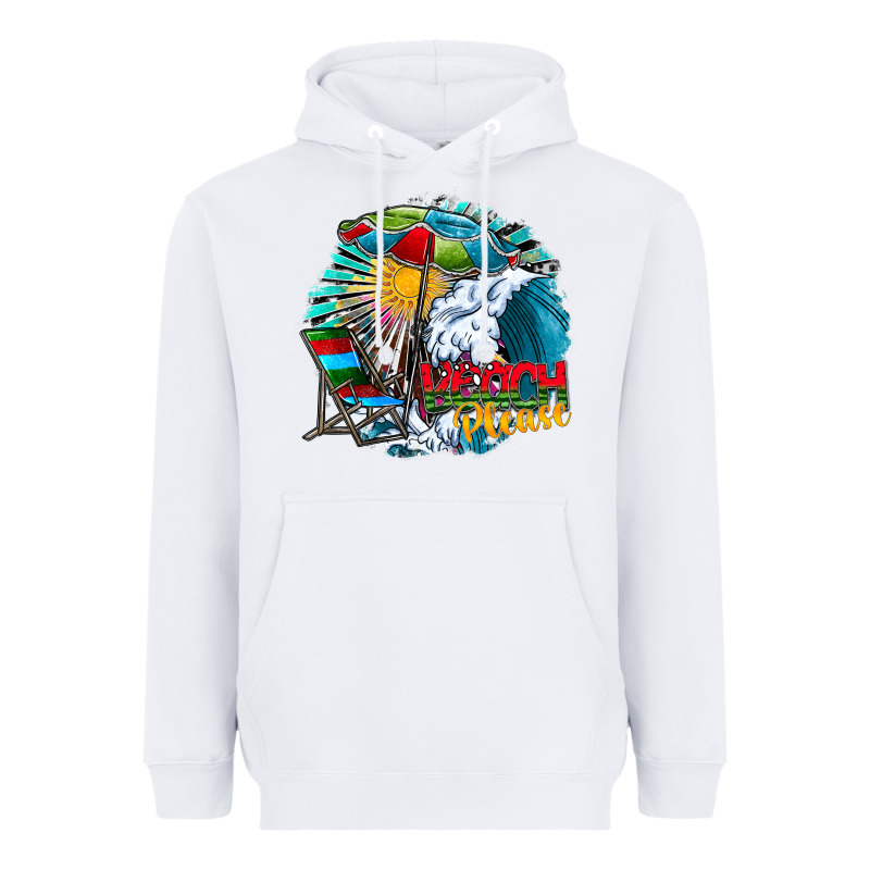 Beach Please Heavyweight Hoodie by CowhideDigitalArt | Teevron