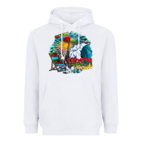 White beach please Heavyweight Hoodie - CowhideDigitalArt