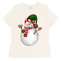 Bone Snowman Ladies Tee - NancyCooperArtShop