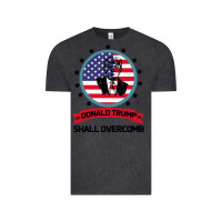 Vintage Black DONALD TRUMP 2016 WE SHALL OVERCOMB Vintage Tee - Bettercallsaul