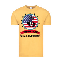 Vintage Mustard DONALD TRUMP 2016 WE SHALL OVERCOMB Vintage Tee - Bettercallsaul
