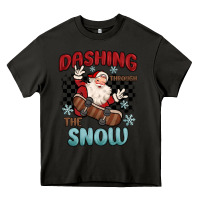 Asphalt dashing through the snow Heavy Core Tee - MaliasSmallBusiness