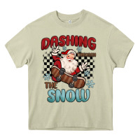 Mossy dashing through the snow Heavy Core Tee - MaliasSmallBusiness