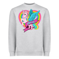 Heather Grey pride lgbtq unicorn Heavyweight Sweatshirt - OliviaCreatesArt