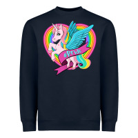 Navy pride lgbtq unicorn Heavyweight Sweatshirt - OliviaCreatesArt