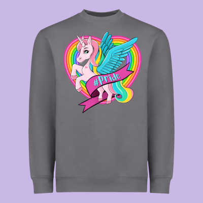 Pride Lgbtq Unicorn Heavyweight Sweatshirt Designed By Oliviacreatesart