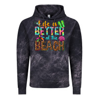 Cloud Black Life is better at the beach Vintage Hoodie - NancyCooperArtShop