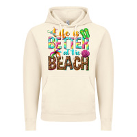 Vintage Artic Life is better at the beach Vintage Hoodie - NancyCooperArtShop