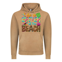 Vintage Camel Life is better at the beach Vintage Hoodie - NancyCooperArtShop