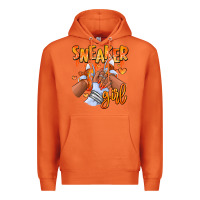 Carrot orange galaxy sneaker girl afro woman Premium Hoodie - RanaPortraitStore