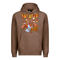 Chestnut orange galaxy sneaker girl afro woman Premium Hoodie - RanaPortraitStore