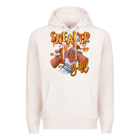 Pale Pink orange galaxy sneaker girl afro woman Premium Hoodie - RanaPortraitStore
