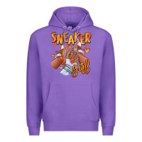 Purple orange galaxy sneaker girl afro woman Premium Hoodie - RanaPortraitStore