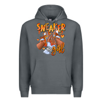 Rock orange galaxy sneaker girl afro woman Premium Hoodie - RanaPortraitStore