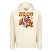 Sandshell orange galaxy sneaker girl afro woman Premium Hoodie - RanaPortraitStore
