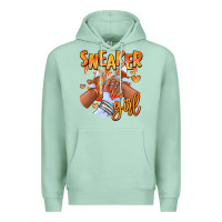 Seafoam orange galaxy sneaker girl afro woman Premium Hoodie - RanaPortraitStore