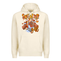 Tofu orange galaxy sneaker girl afro woman Premium Hoodie - RanaPortraitStore