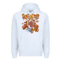 White orange galaxy sneaker girl afro woman Premium Hoodie - RanaPortraitStore