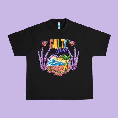 Salty Soul Urban Heavy Tee Designed By Nancycooperartshop