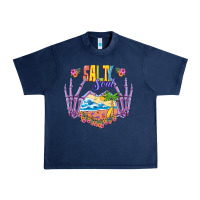 Navy Salty soul Urban Heavy Tee - NancyCooperArtShop
