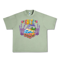 Oil Green Salty soul Urban Heavy Tee - NancyCooperArtShop