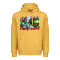 Mustard merry christmas santa polar express Premium Hoodie - FaDigitalArtStudio