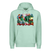 Seafoam merry christmas santa polar express Premium Hoodie - FaDigitalArtStudio