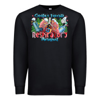 Black santa's favorite respiratory therapist Premium Sweatshirt - CowhideDigitalArt