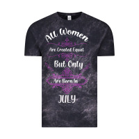 Cloud Black all women are created equal but only the smartest are born in july bla Vintage Tee - Bettercallsaul