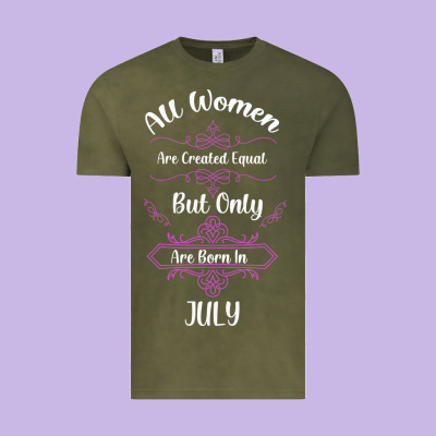 All Women Are Created Equal But Only The Smartest Are Born In July Bla Vintage Tee Designed By Bettercallsaul