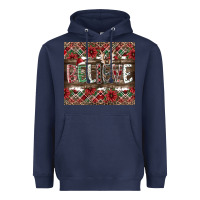 Navy Believe Heavyweight Hoodie - CowhideDigitalArt