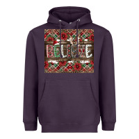 Plum Believe Heavyweight Hoodie - CowhideDigitalArt
