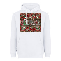 White Believe Heavyweight Hoodie - CowhideDigitalArt