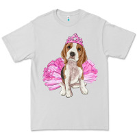 Dove Grey Balerina beagle with tutu Premium Tee - RanaPortraitStore