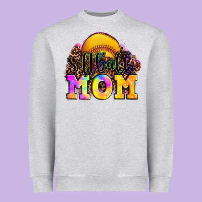Softball Mom Heavyweight Sweatshirt Designed By Oliviacreatesart