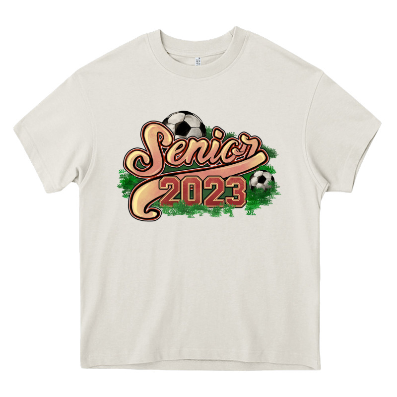 Senior 2023 Soccer Heavy Core Tee by NancyCooperArtShop | Teevron
