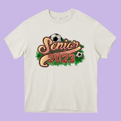 Senior 2023 Soccer Heavy Core Tee Designed By Nancycooperartshop