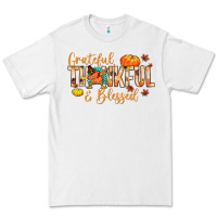 White grateful thankful and blessed Premium Tee - MaliasSmallBusiness
