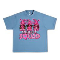 Pebble Blue breast cancer afro gnomies support squad Urban Heavy Tee - texasbilliewilder