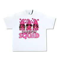 White breast cancer afro gnomies support squad Urban Heavy Tee - texasbilliewilder