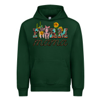 Forest Green farm mama with baby pigs Urban Hoodie - Artiststas