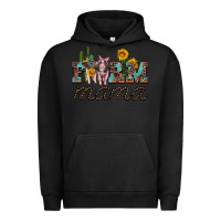 Pigment Black farm mama with baby pigs Urban Hoodie - Artiststas