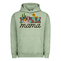 Pigment Oil Green farm mama with baby pigs Urban Hoodie - Artiststas