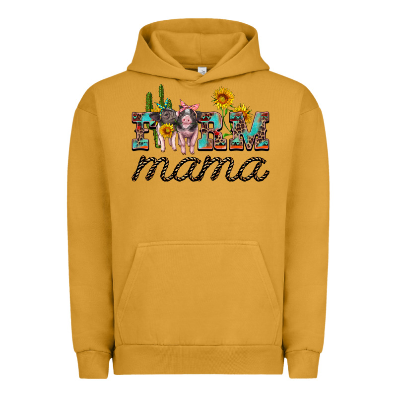 Farm Mama With Baby Pigs Urban Hoodie by Artiststas | Teevron