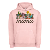 Pigment Salmon farm mama with baby pigs Urban Hoodie - Artiststas