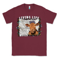 Burgundy Between Jesus Take The Wheel I Wish A Heifer Would Classic Tee - Bettercallsaul